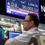 Dow 100,000 forecast as Wall Street screens show Dow above 50,000