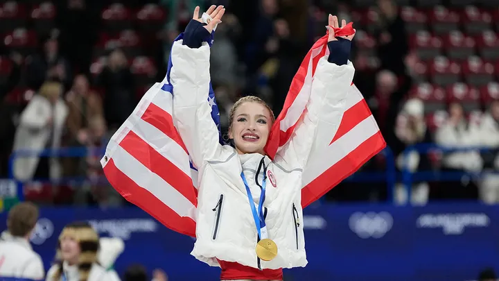 Amber Glenn and Alysa Liu celebrate Team USA’s figure skating team gold in Milan