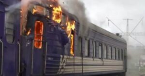 Russian Drone Strikes Train Near Ukraine-Poland Border Minutes After European Officials' Passage